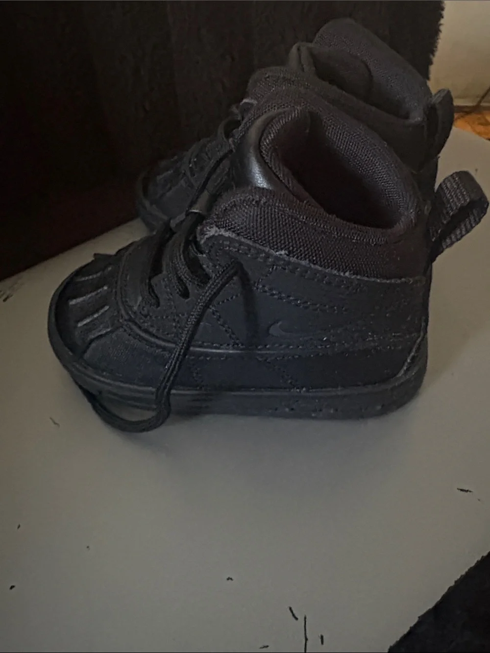 Nike ACG Kids Black Lace-Up Duck Boots